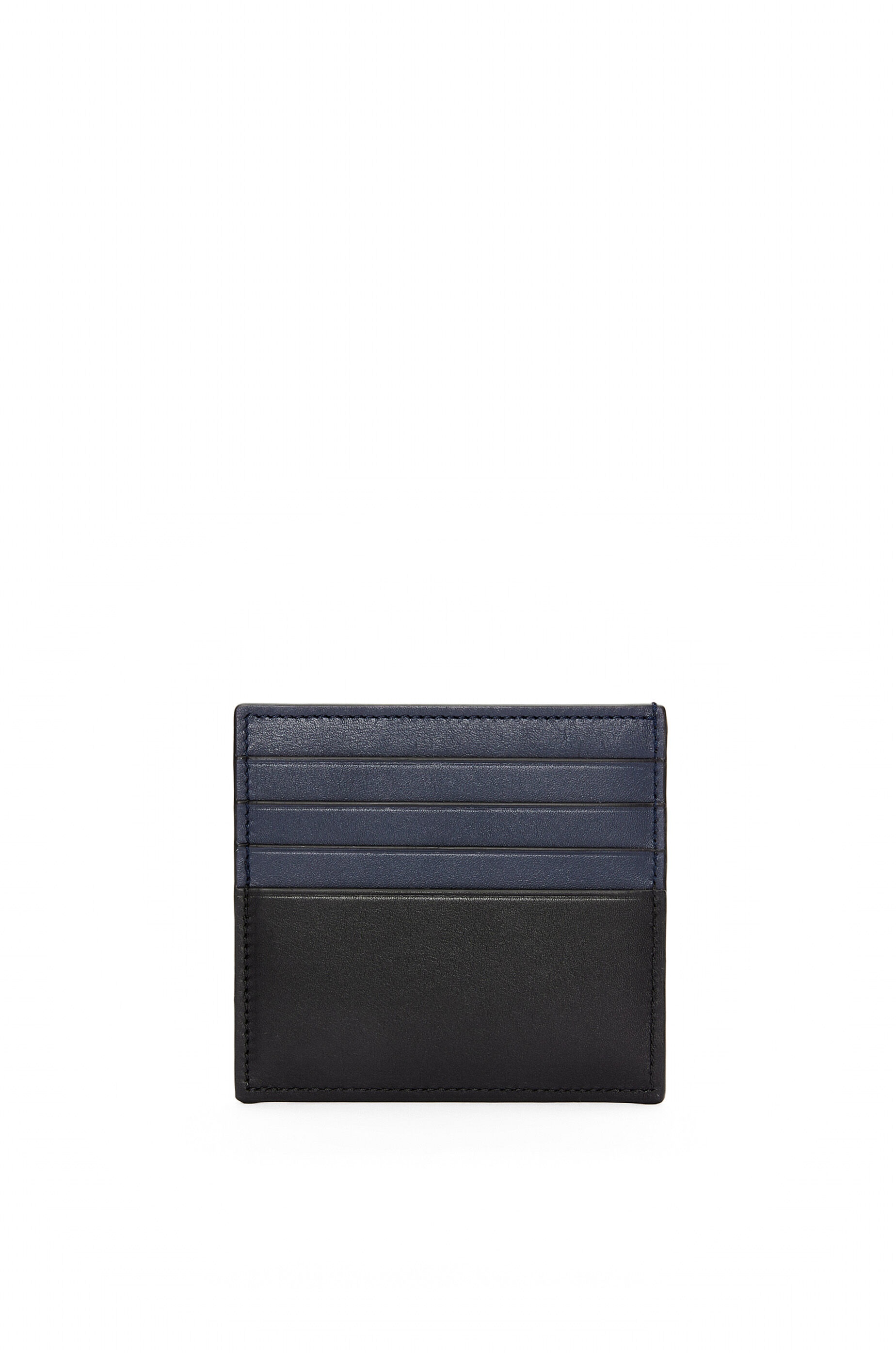 Open plain cardholder in shiny calfskin - 3