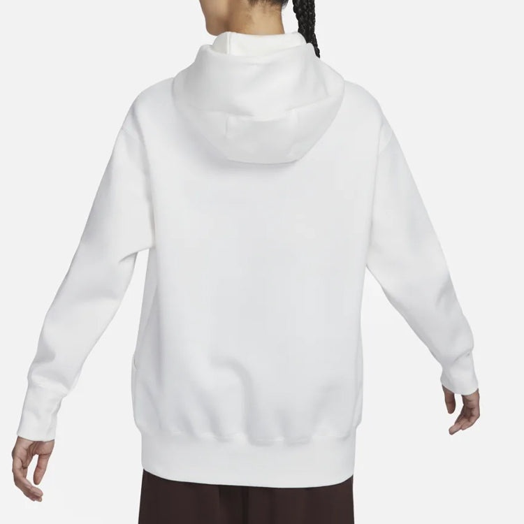 (WMNS) Nike Heart Swoosh Hoodie 'White' FD9932-133 - 3