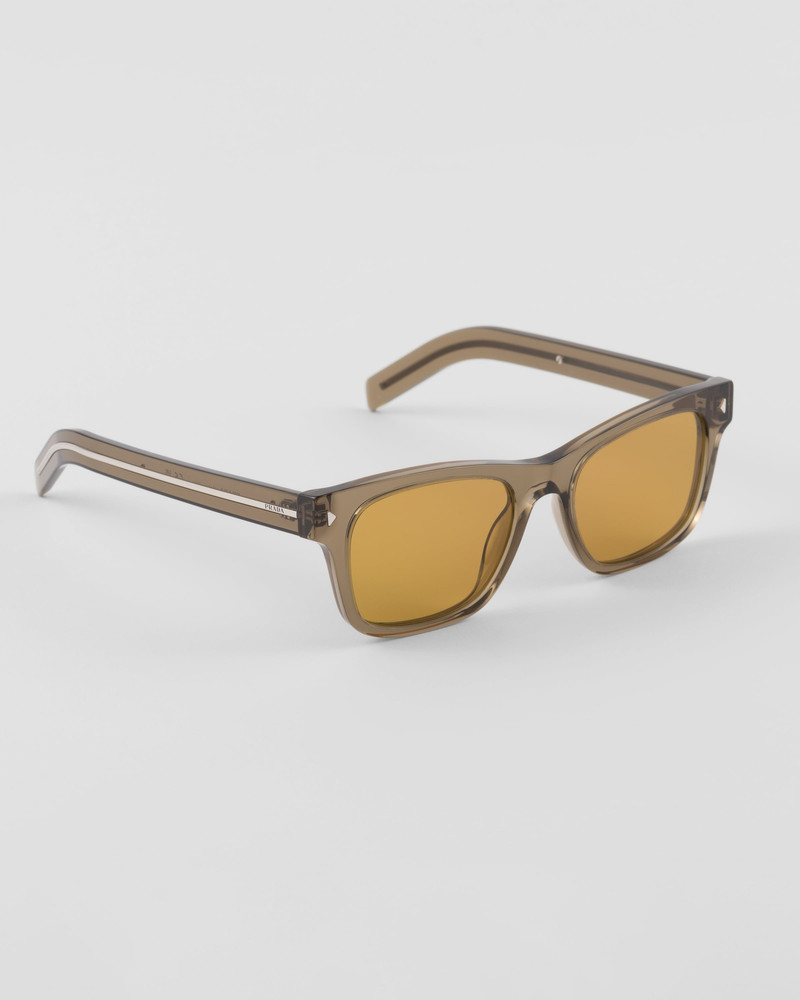 Prada Sunglasses with iconic metal plaque outlook