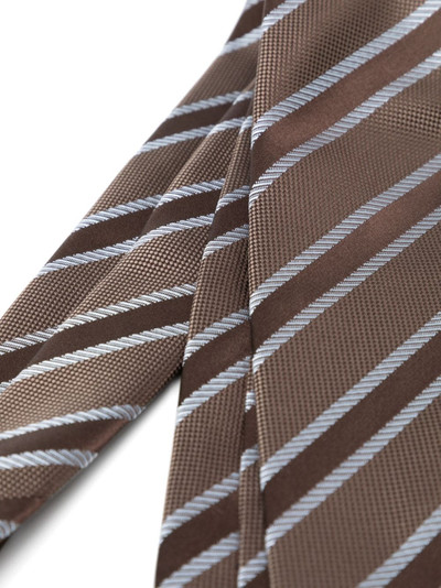 Brioni striped silk tie outlook