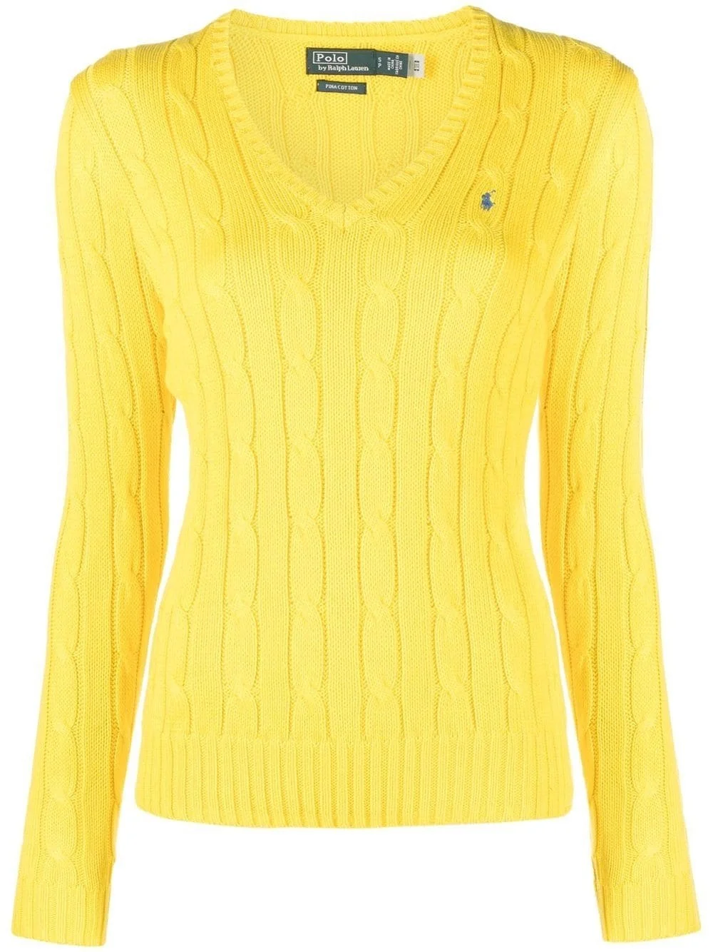 Kimberly cable knit V-neck jumper - 1