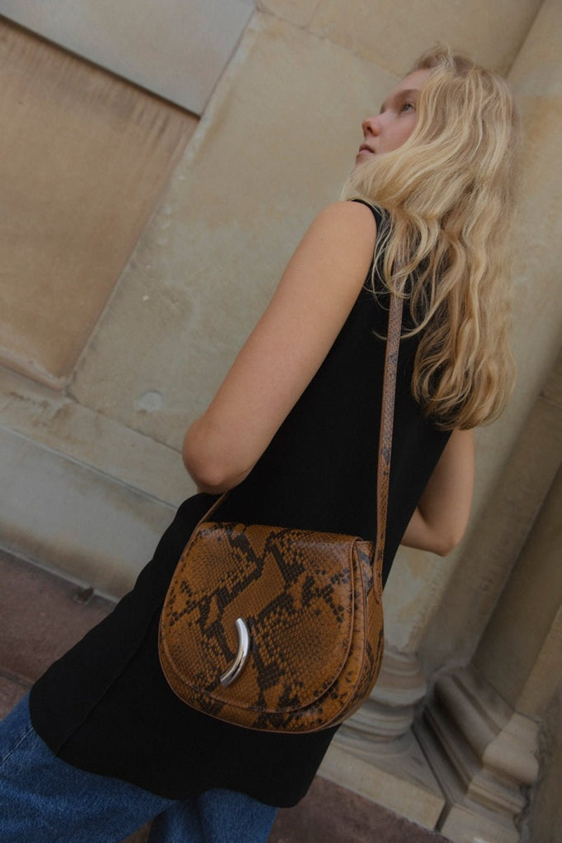 Liffner MACCHERONI SADDLE BAG SNAKE EMBOSSED outlook