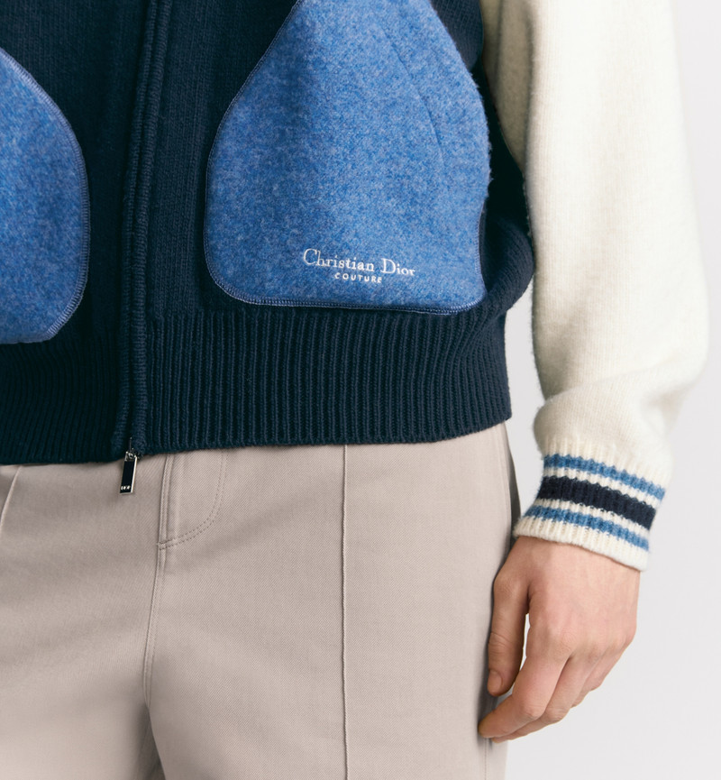 Dior Christian Dior Couture Lily of the Valley Varsity Cardigan outlook