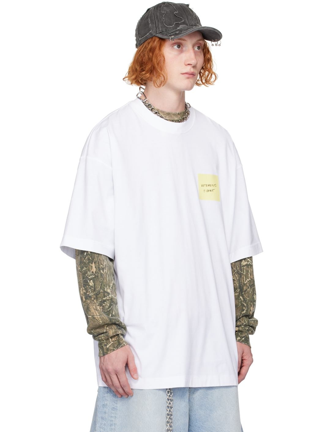 White Sticker T-Shirt - 2