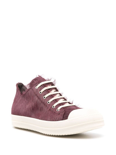 Rick Owens contrasting-toecap leather sneakers outlook