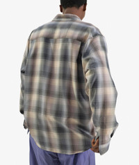 AURALEE Super Light Wool Check Shirt | REVERSIBLE