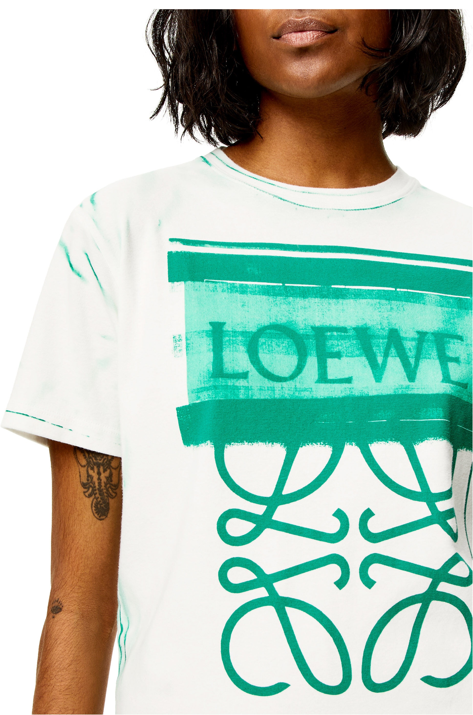 LOEWE Anagram print T-shirt in cotton - 5