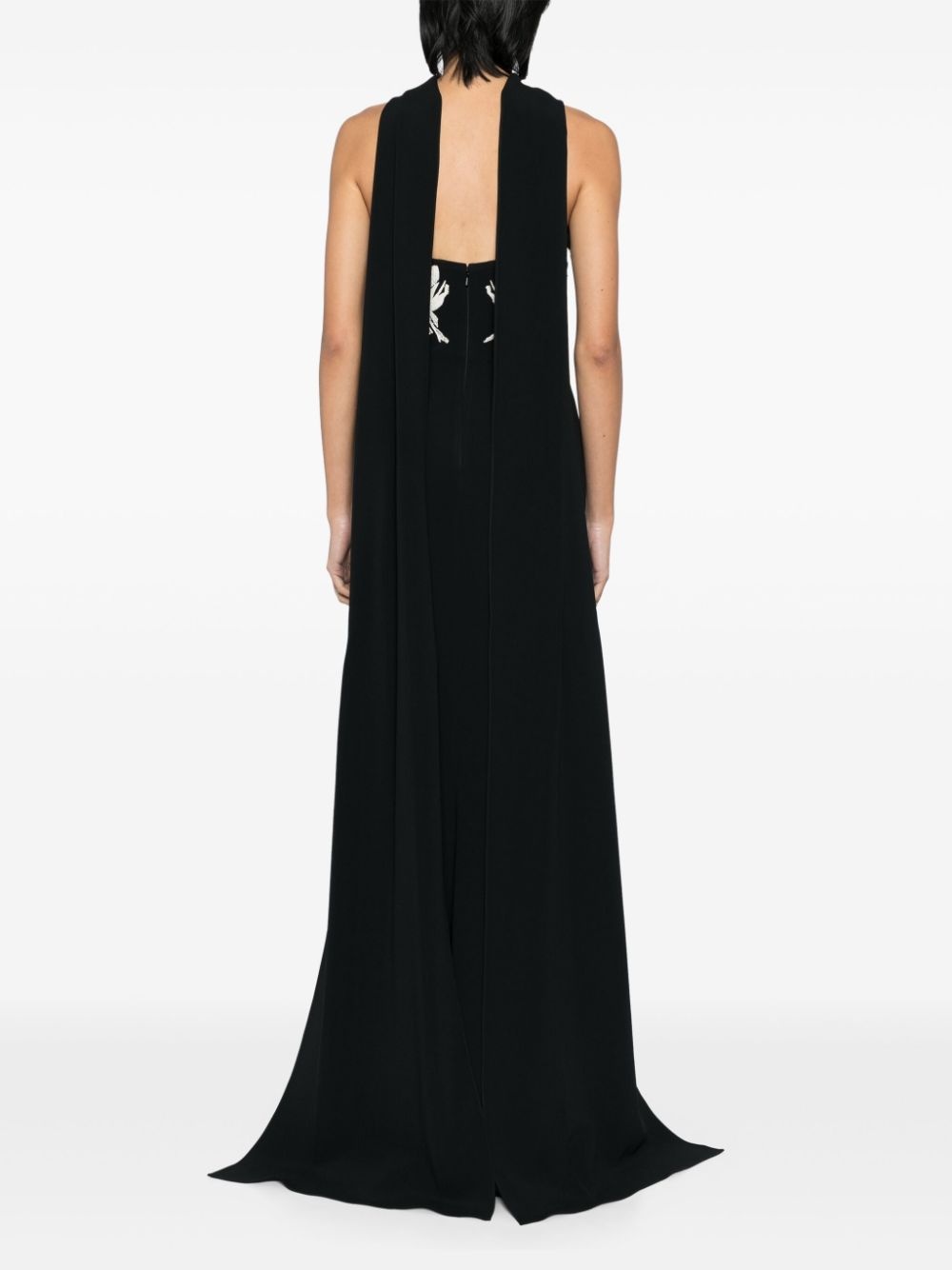embroidered strapless dress - 4