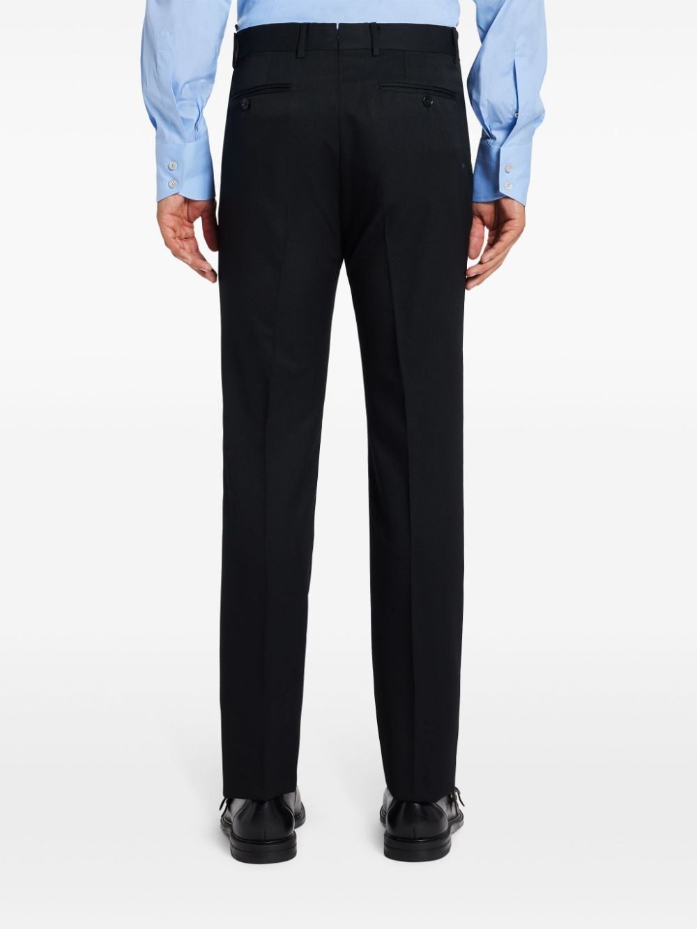 straight-leg tailored trousers - 4
