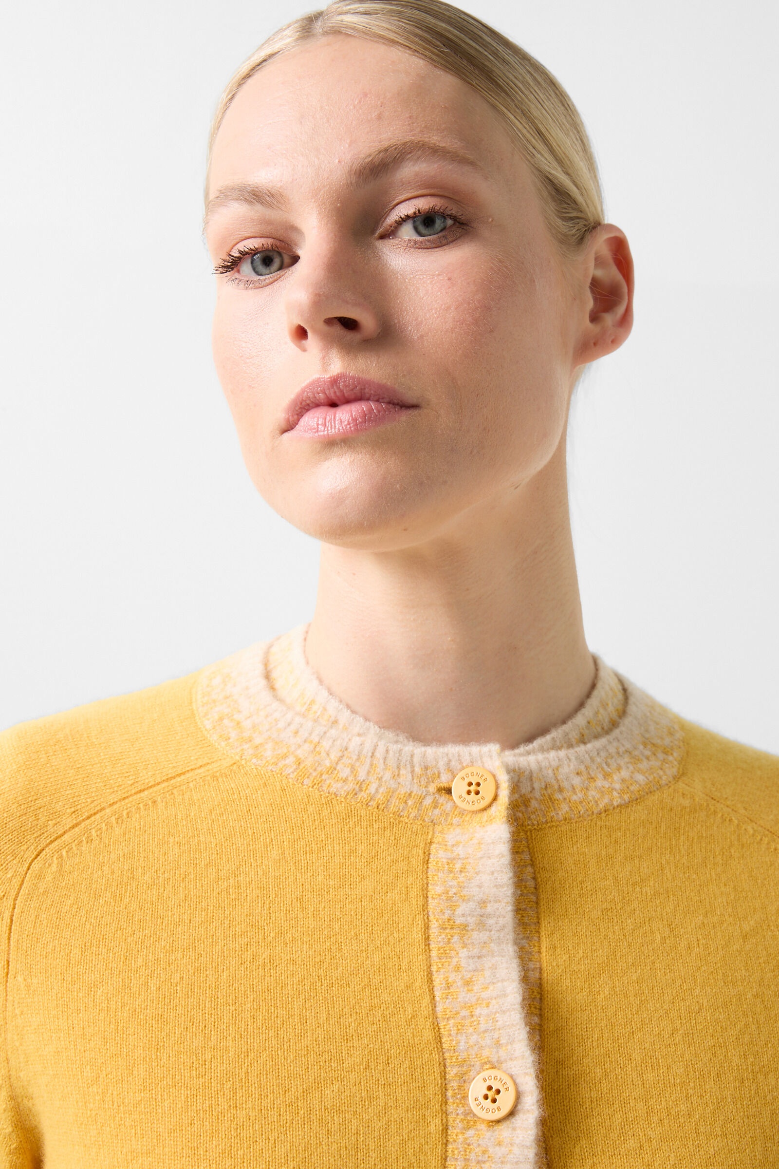 Lauren knit jacket in Mustard yellow - 4