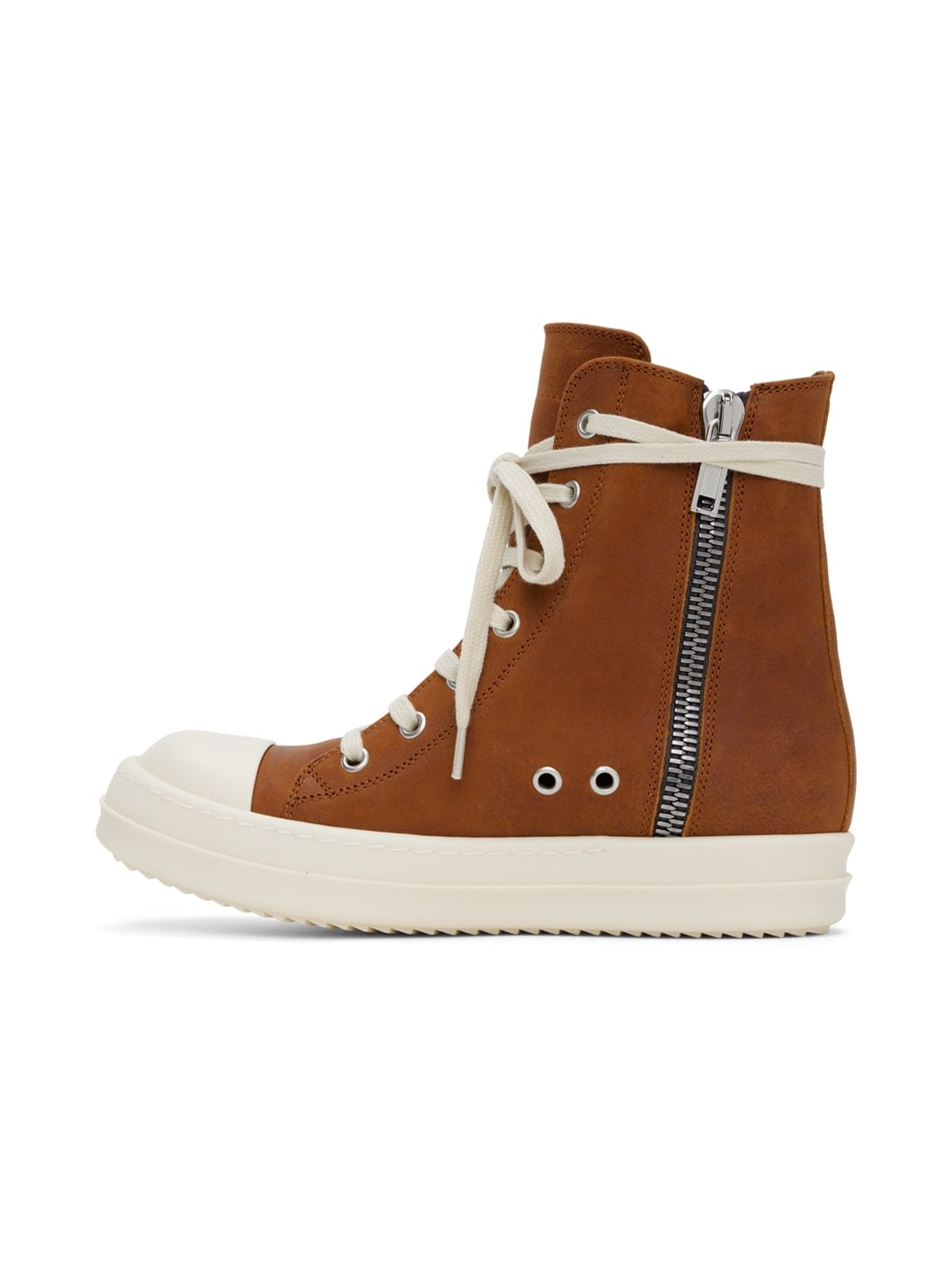 Orange Waxy Sneakers - 3