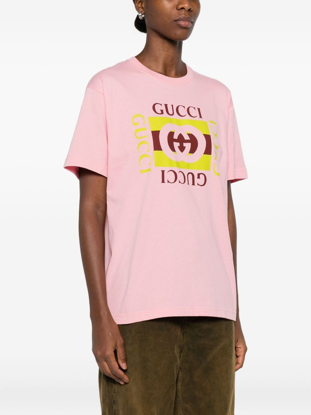 logo-print cotton T-shirt - 3