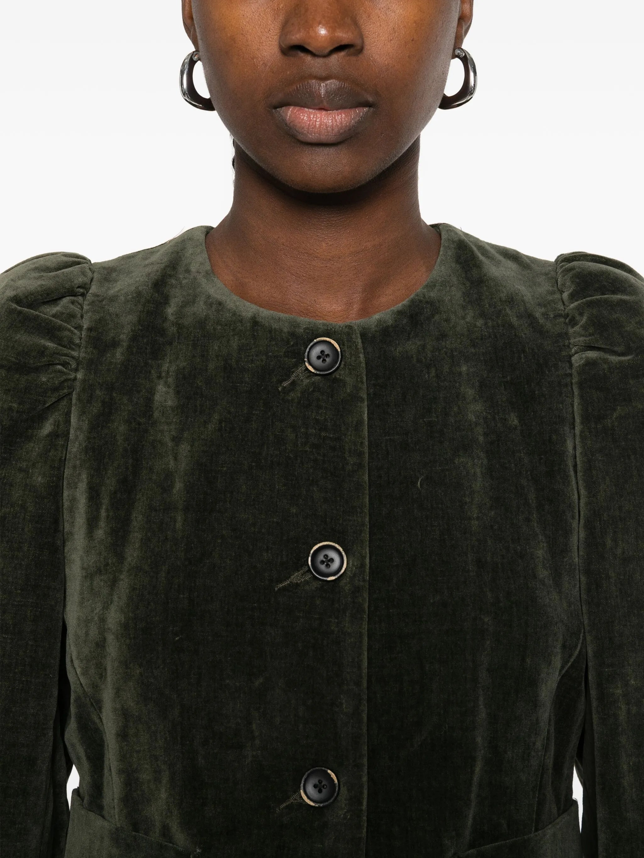 Uma Wang Long-sleeves Velvet Jacket - 4