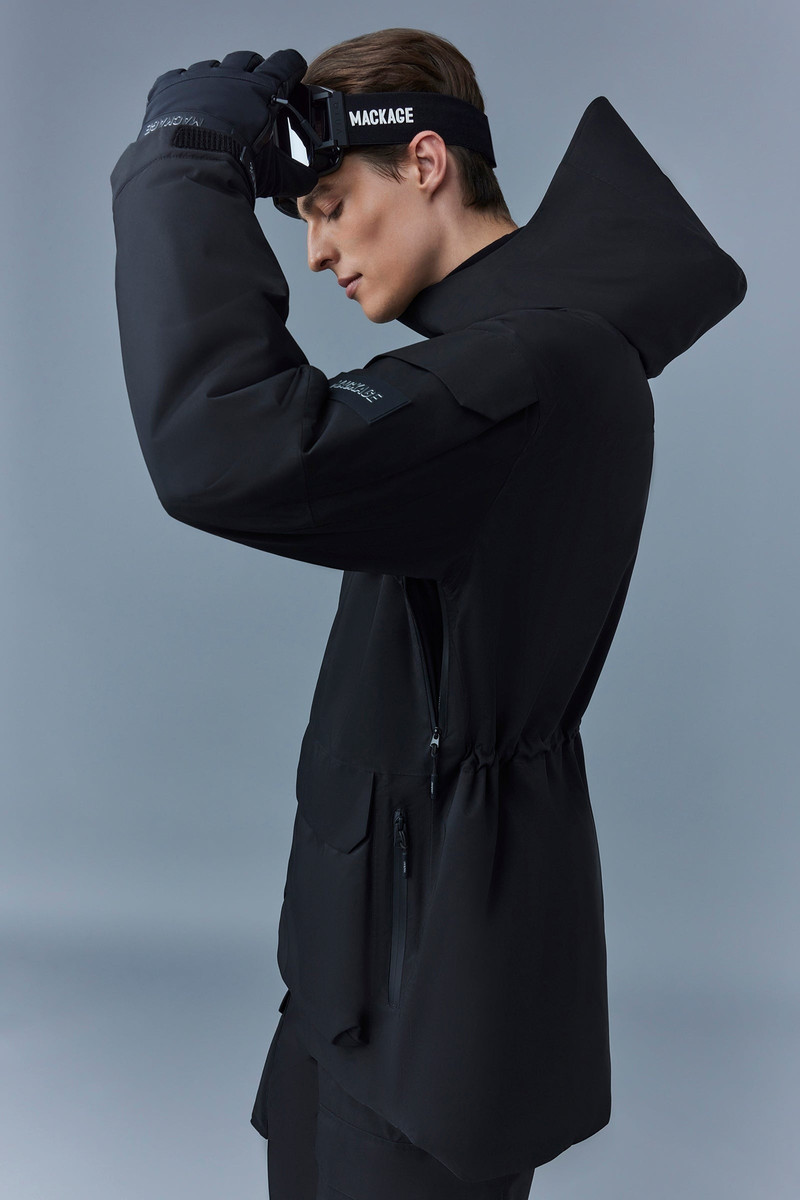 JEROME Long down ski jacket with hood 5