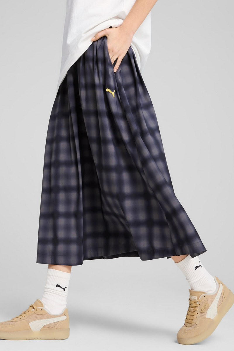 ROAD TO UNITY Women's Woven Midi Pleated Skirt 5