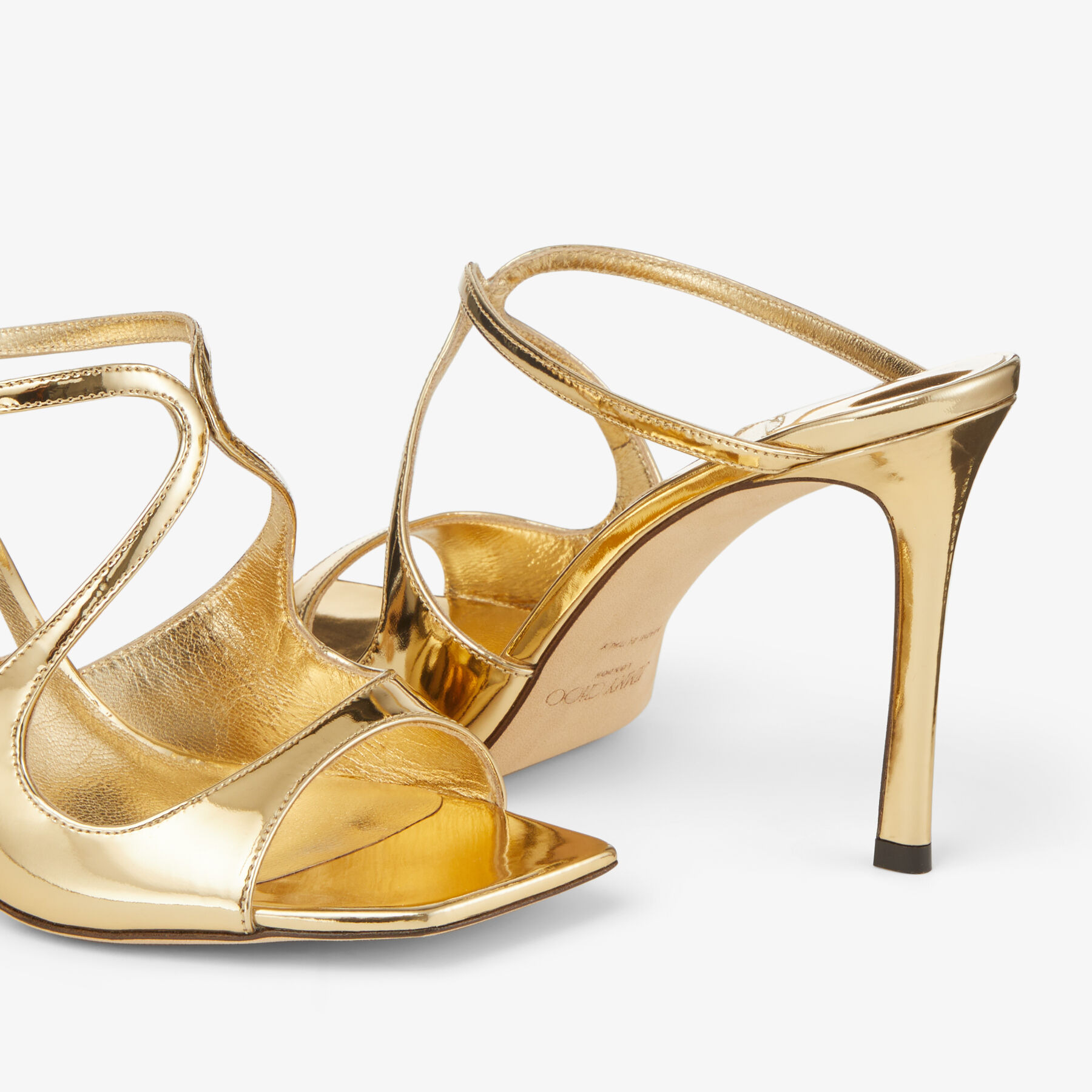Anise 95
Gold Liquid Metal Leather Mules - 3