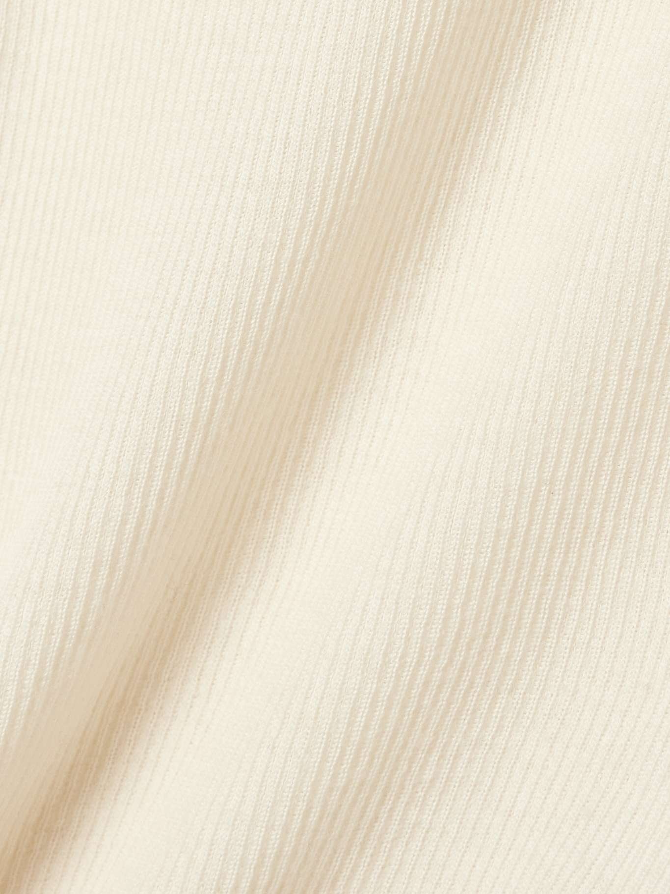 Tania ribbed wool-blend top Pastel yellow - 4