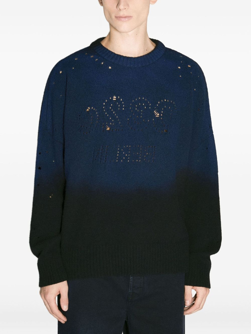 dip-dye cut-out sweater 1
