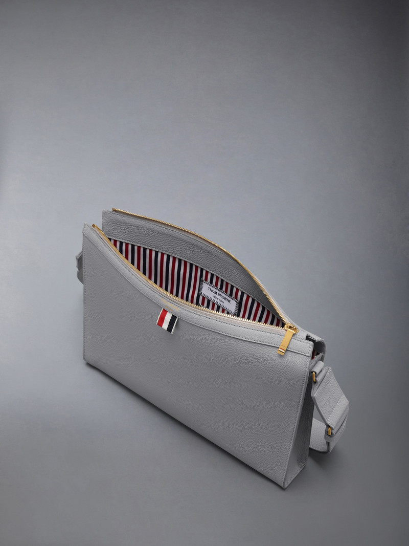 SOFT PEBBLE GRAIN 4-BAR CROSSBODY DOCUMENT HOLDER 5