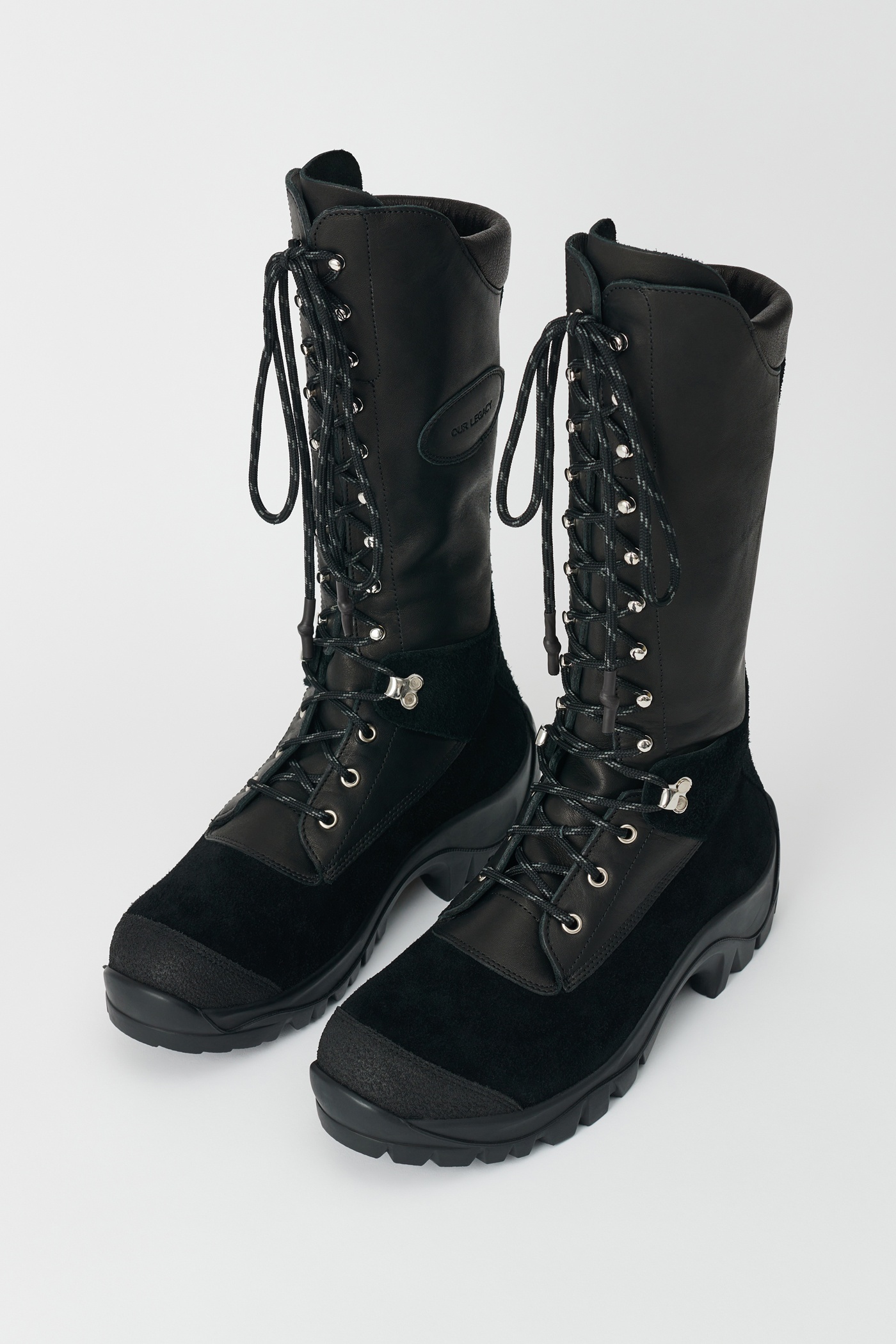 Tower Hiker Boot Black Leather - 9
