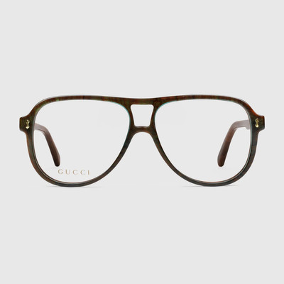 GUCCI Pilot optical frame outlook