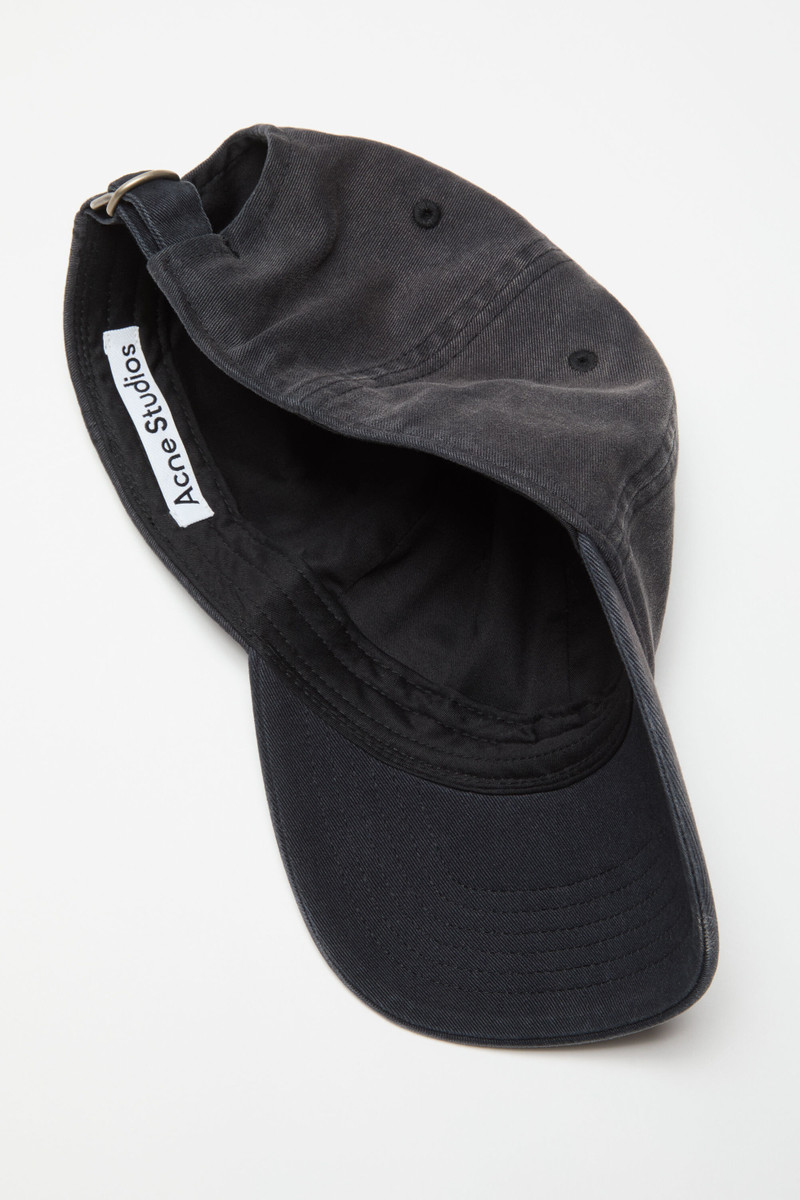 FACE STUD CAP - Washed Black 4