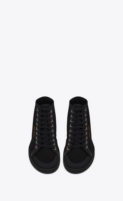 SAINT LAURENT court classic sl/39 mid-top sneakers in canvas and leather outlook