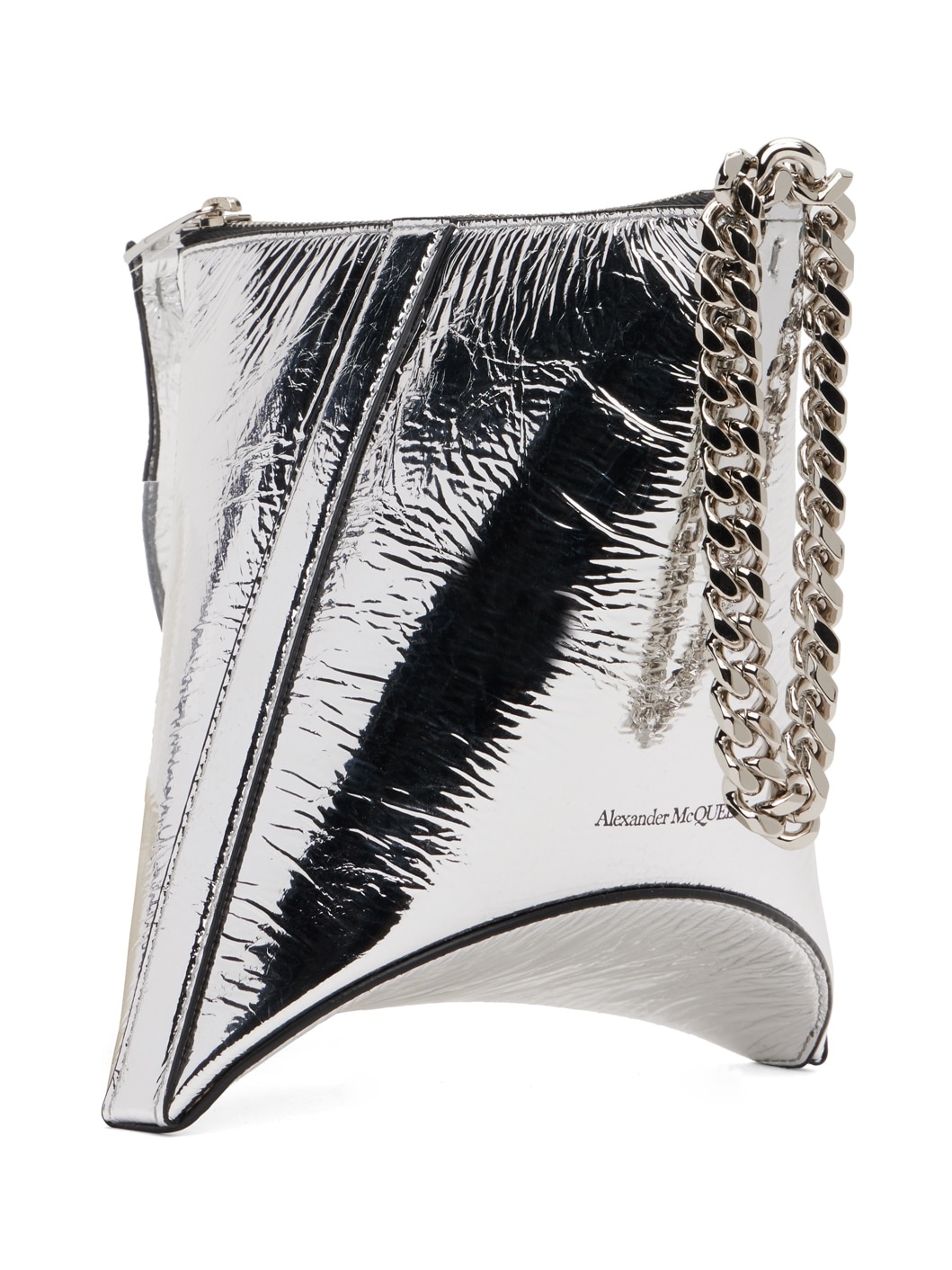 Silver 'The Curve' Pouch - 3