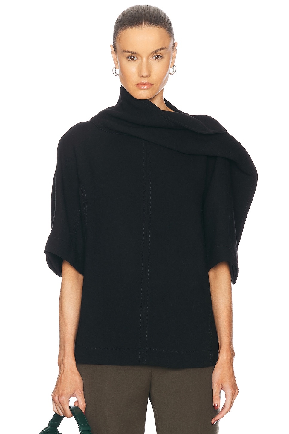 Draped Neck Top - 1