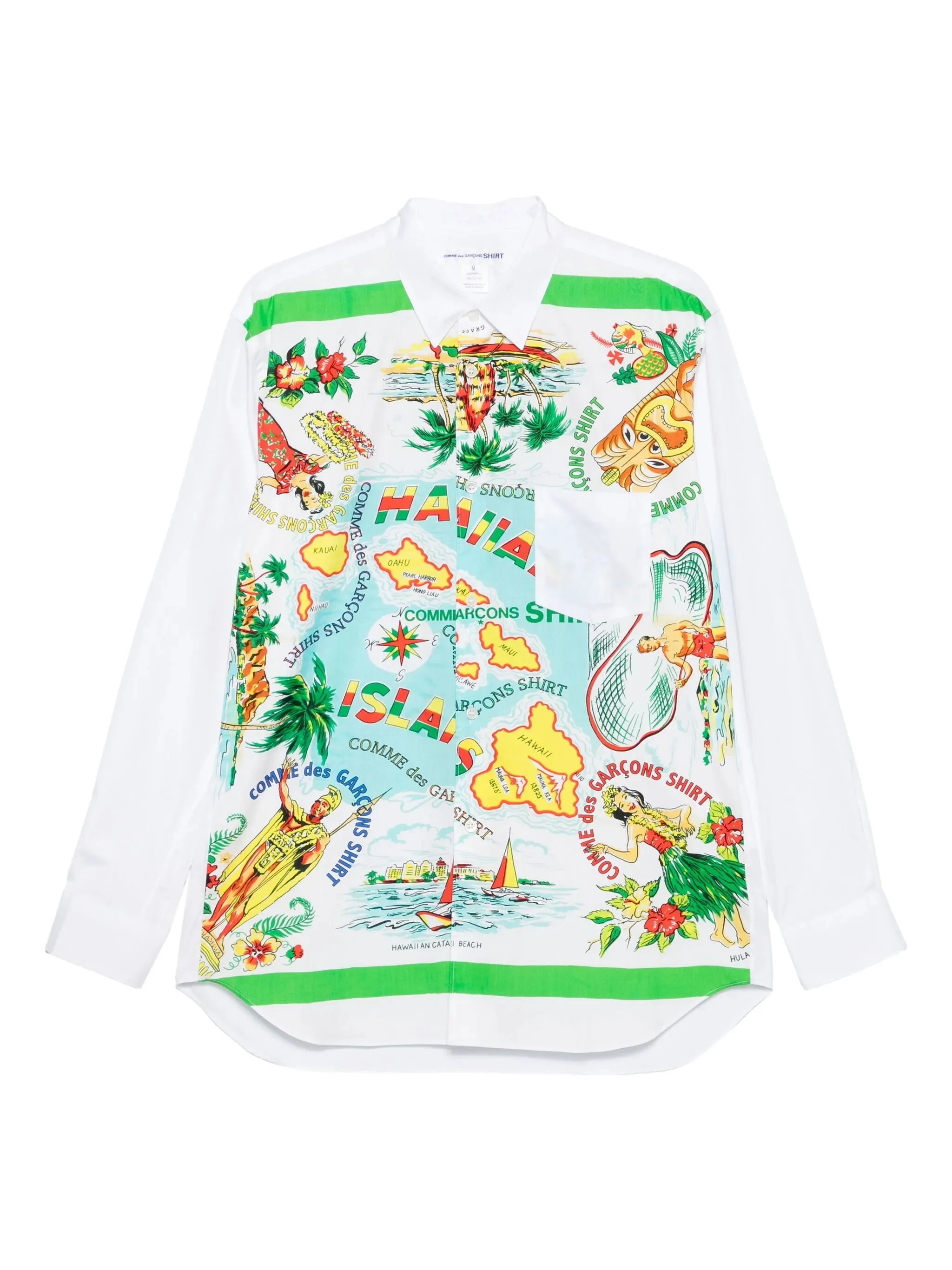 hawaiian-print shirt - 1