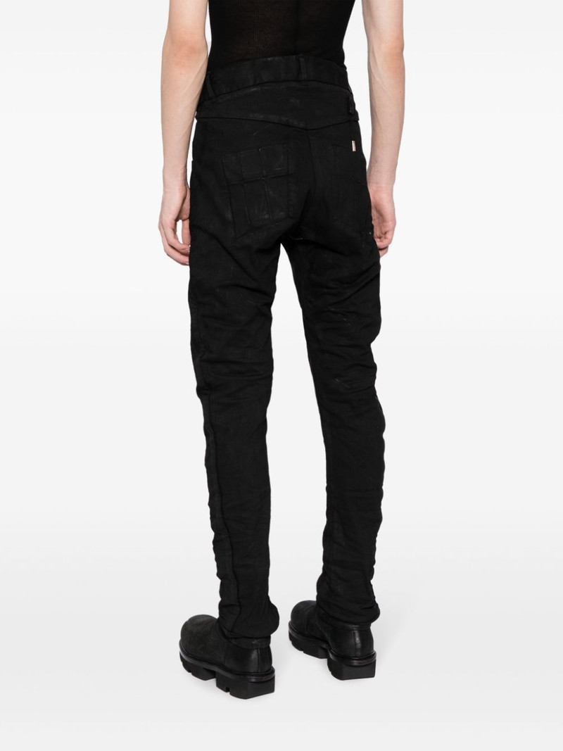 distressed drop-crotch skinny trousers 4