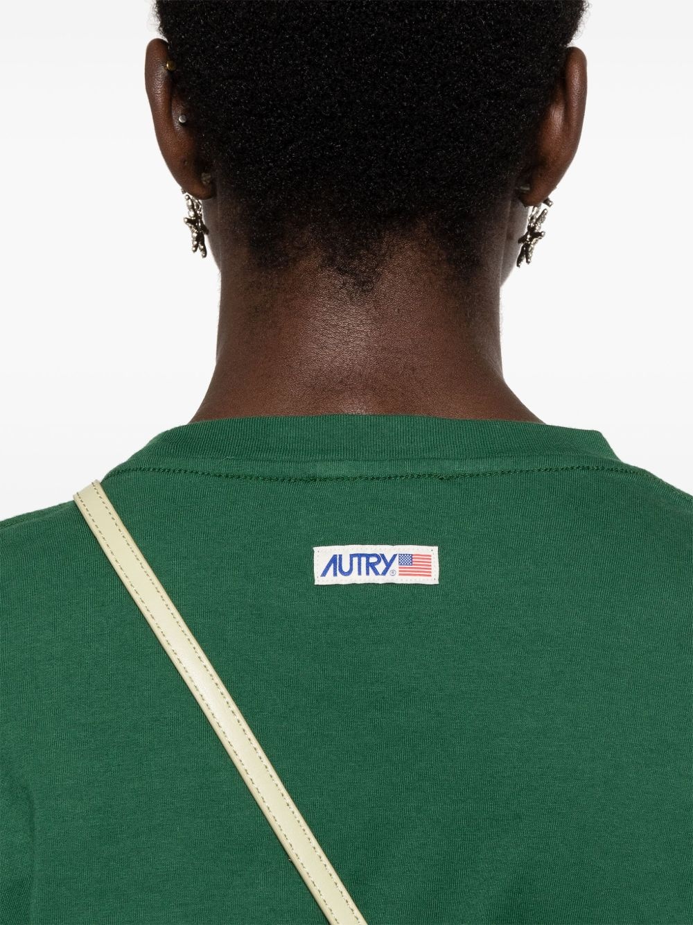 logo-tag cotton T-shirt - 5