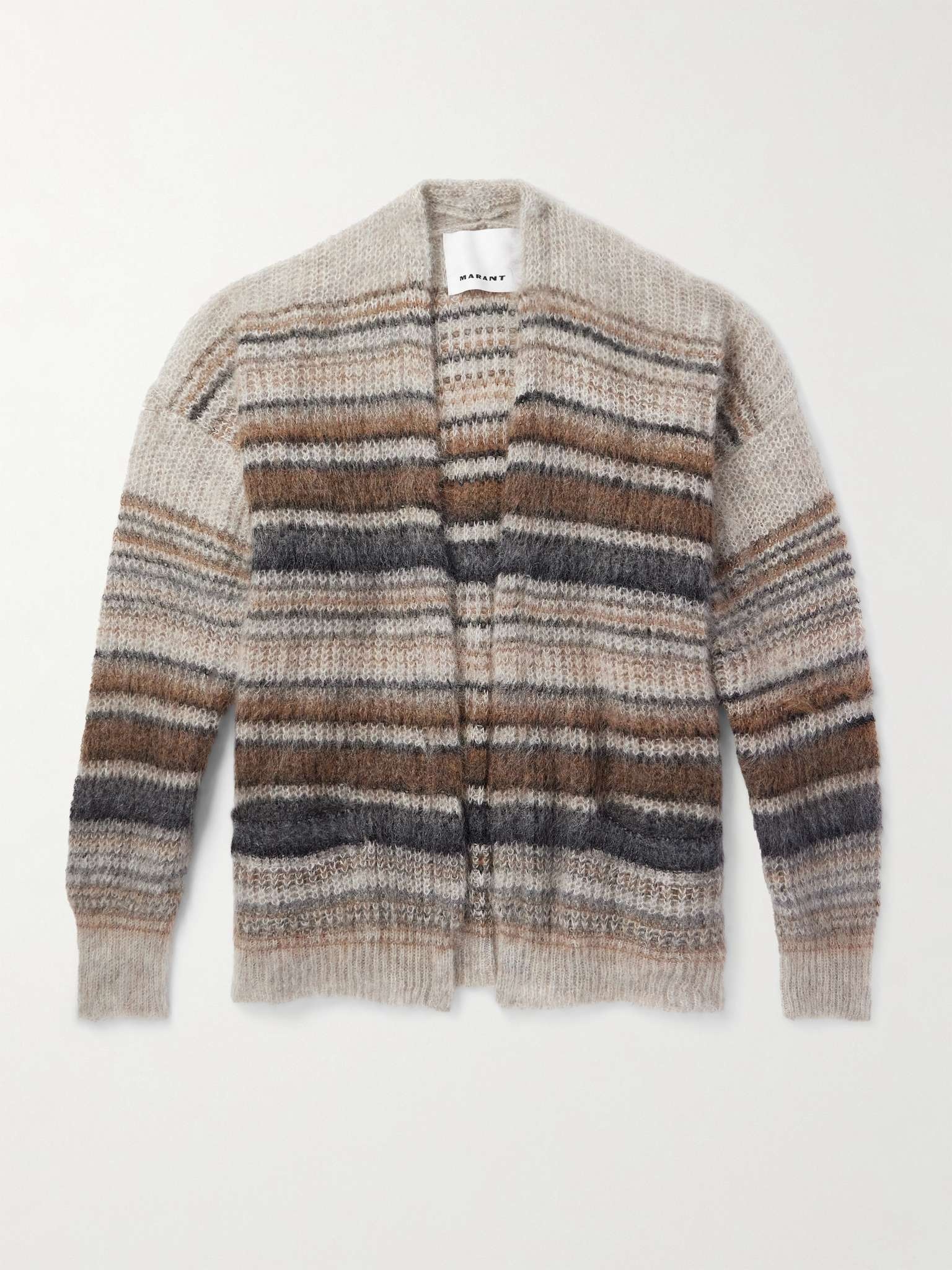Danah Striped Mohair-Blend Cardigan - 1