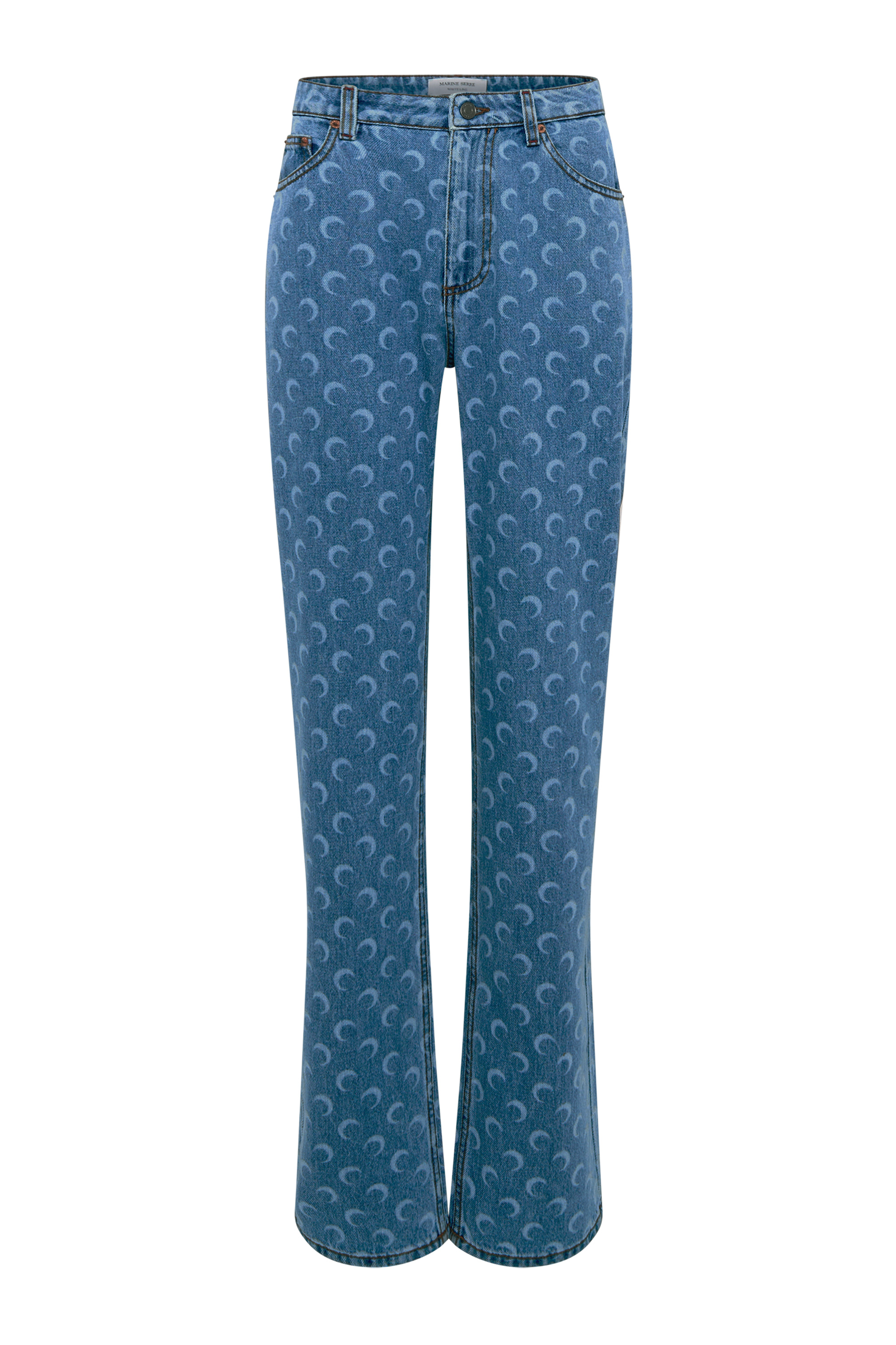Moon Laser Denim Loose Jeans - 1