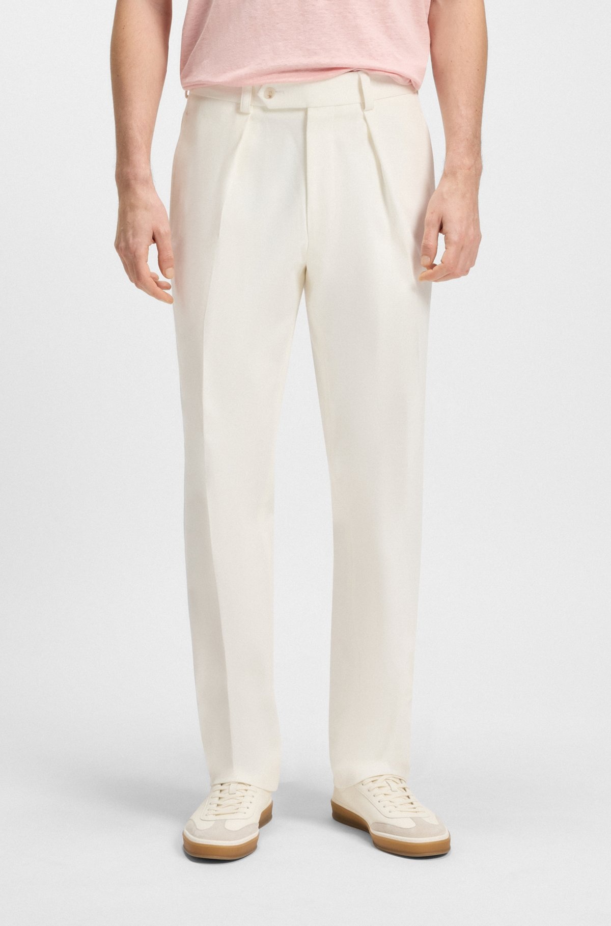 BECKHAM X BOSS TROUSERS IN STRETCH COTTON - 2