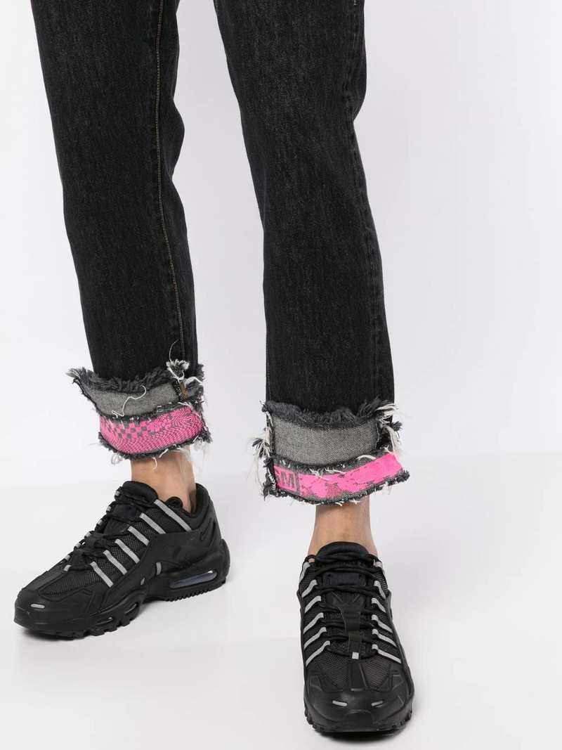 cropped patchwork jeans 5