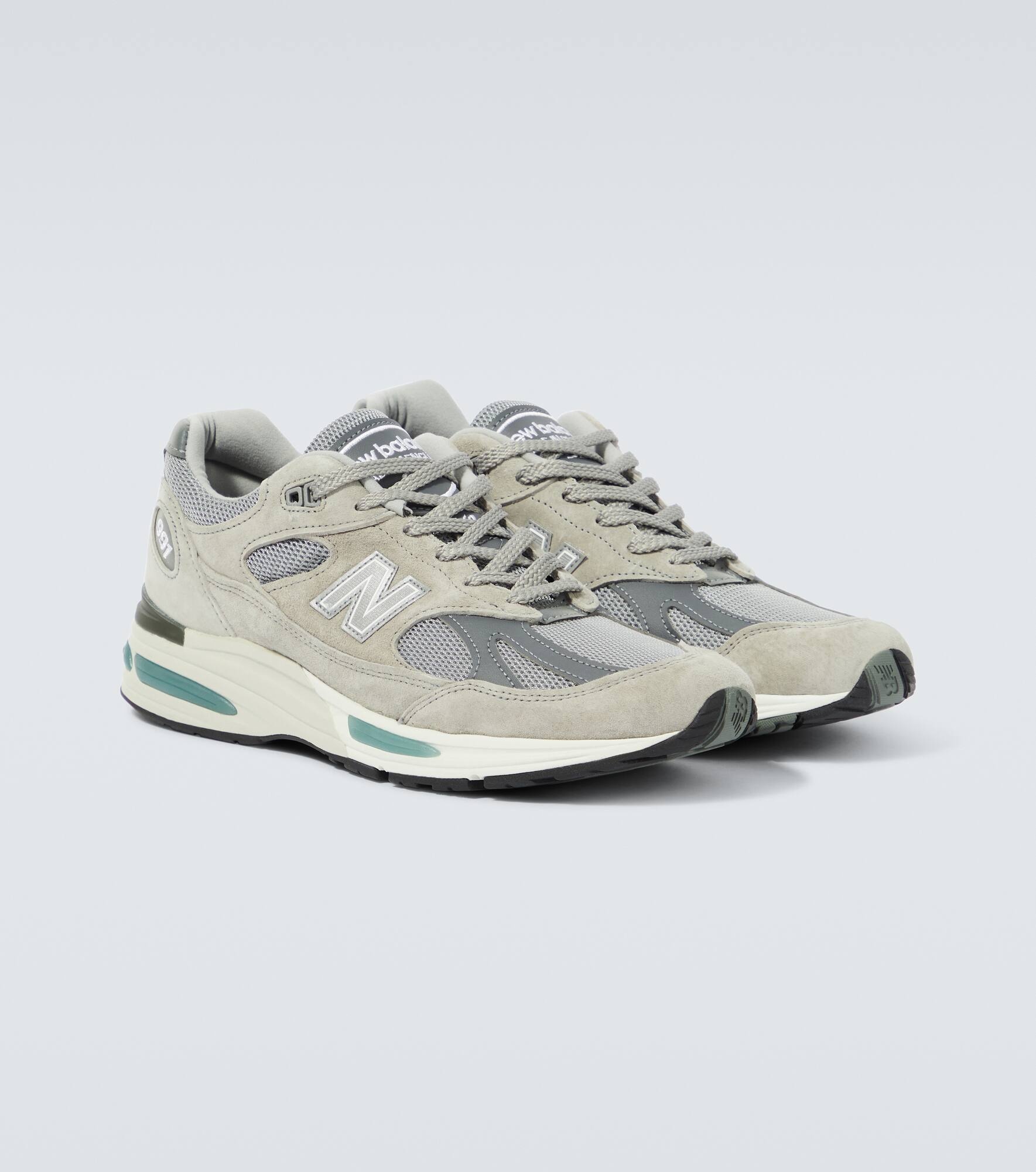991 mesh-paneled sneakers - 5