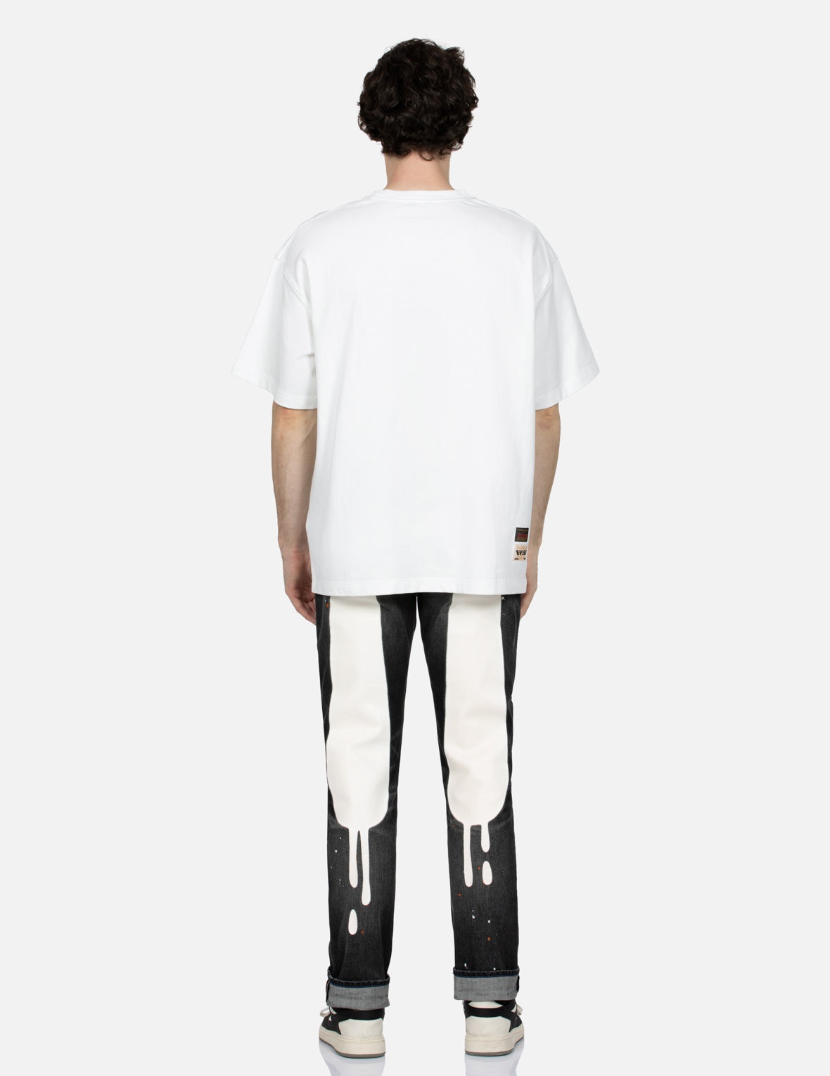 Graffiti Daicock Print Carrot Fit Jeans #2017 - 5