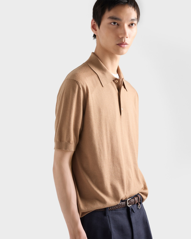 Cashmere and silk polo shirt 4