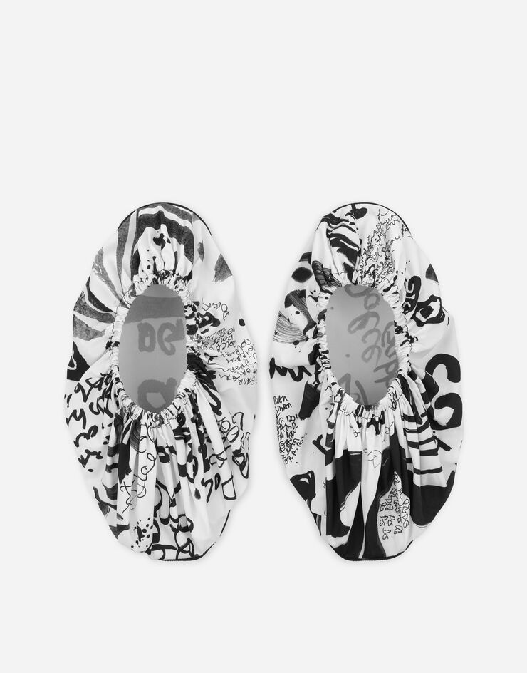 Portofino sneakers with logo-print nylon galoshes - 4