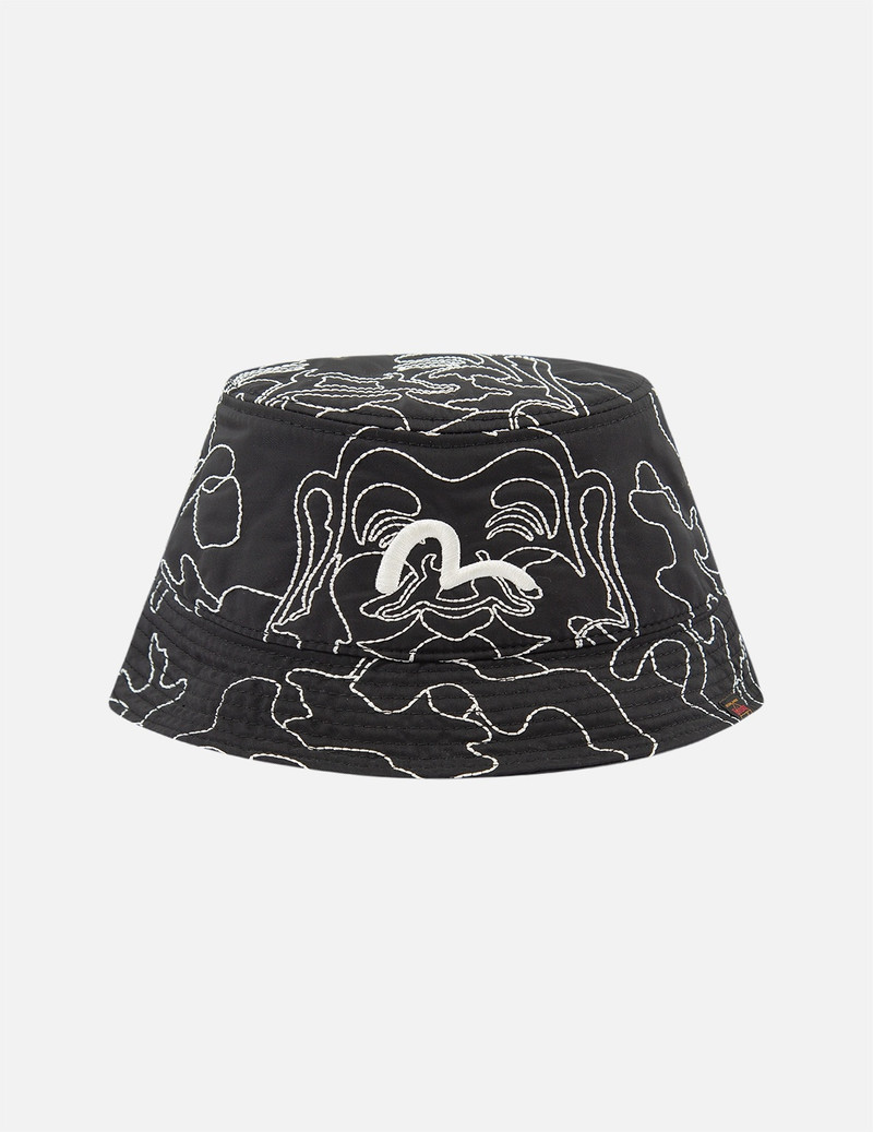 ALLOVER GODHEAD CAMOUFLAGE EMBROIDERY BUCKET HAT 1