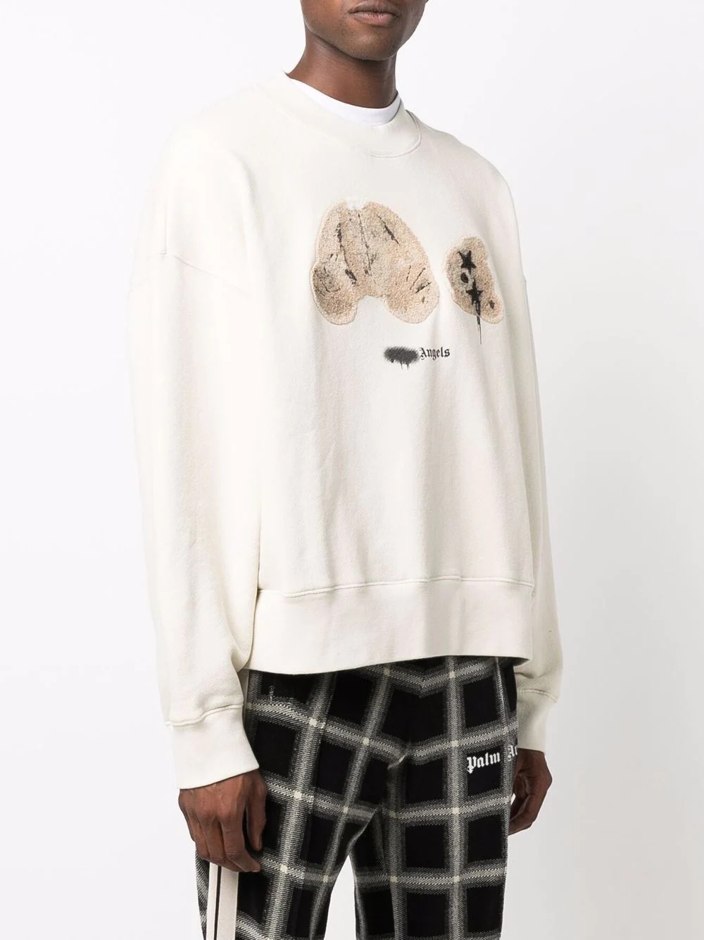 teddy-print sweatshirt - 3