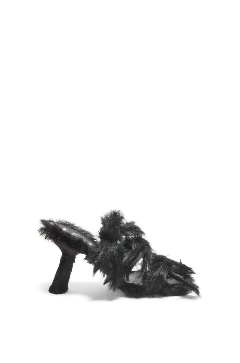 Petal sandal in hairy calfskin 1