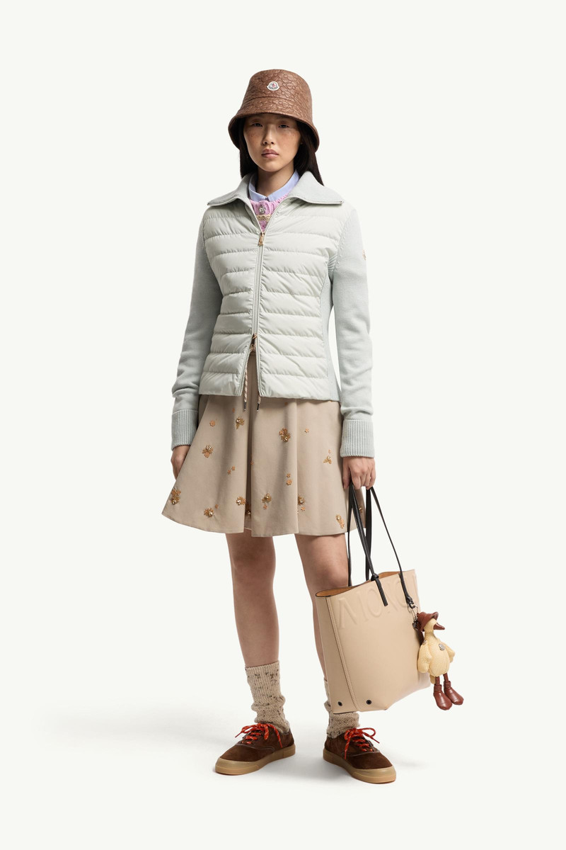 Moncler Padded Wool Zip-Up Cardigan outlook