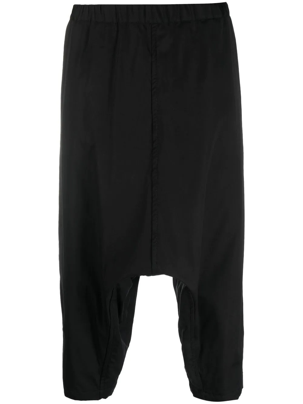 drop-crotch cropped trousers - 1