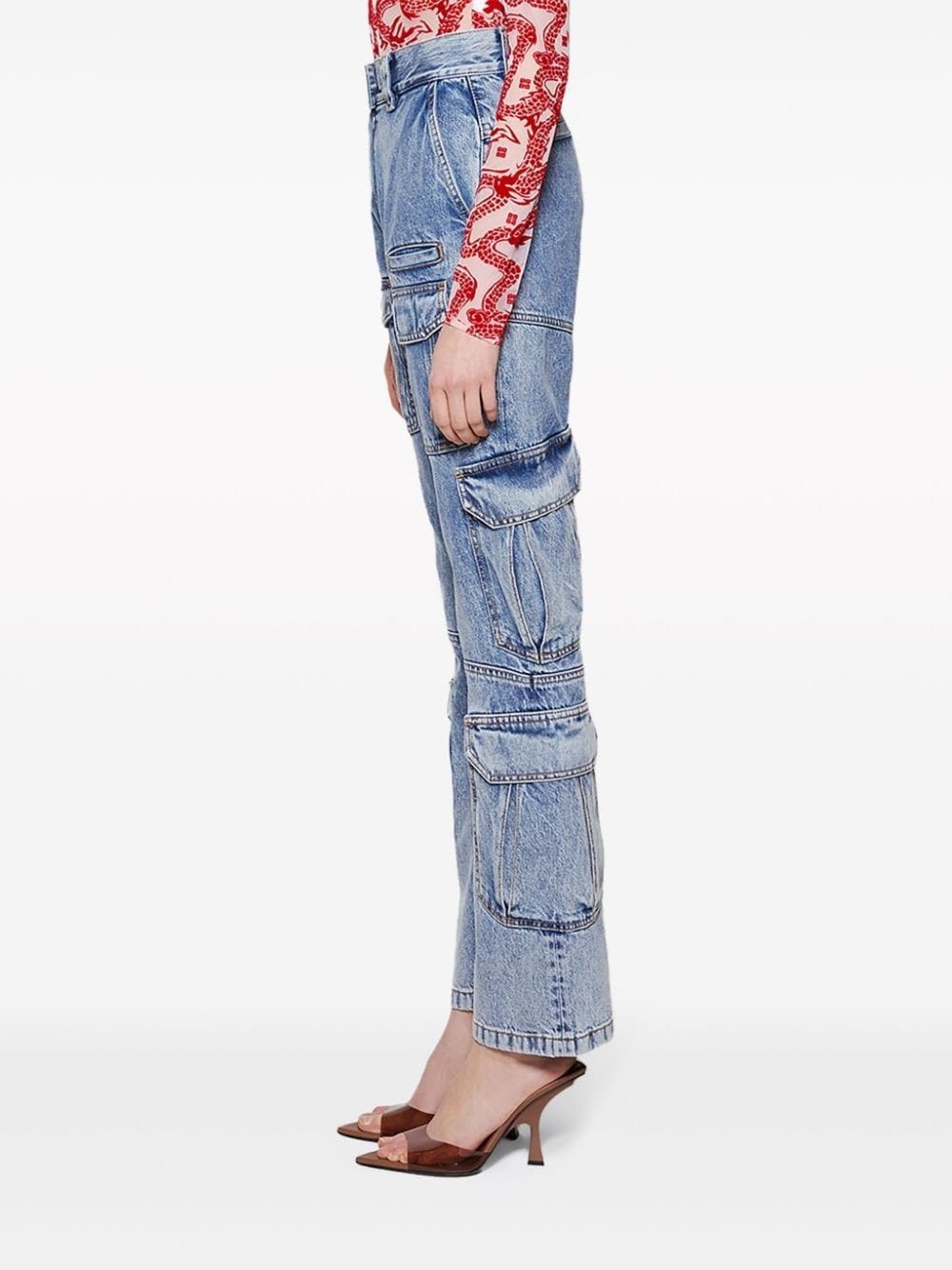 bootcut cargo jeans - 4