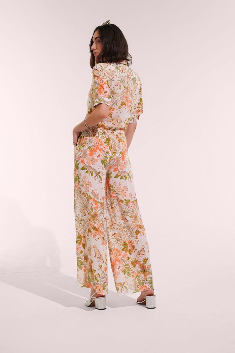 Long Jumpsuit Bettina - Pink Leo Foulard 3