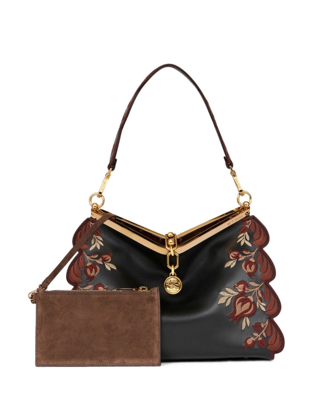 medium embroidered Vela shoulder bag - 6