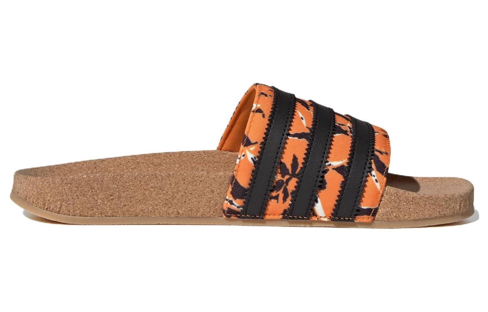 adidas originals Adilette 'Bright Orange Core Black Gum' IE7750 - 2