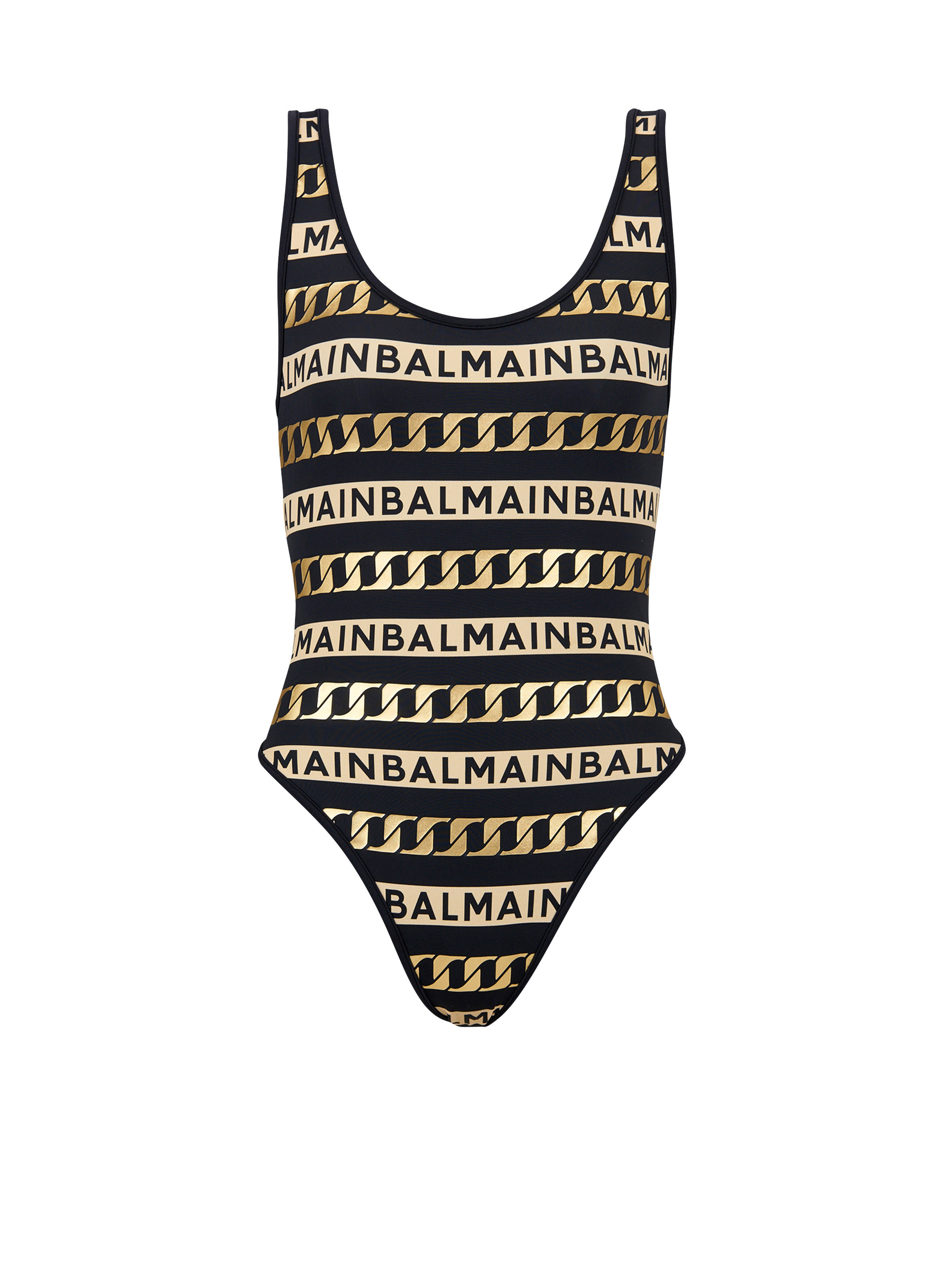Balmain logo swimsuit - 1